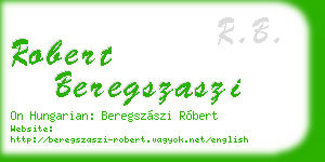 robert beregszaszi business card